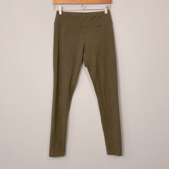 Aerie Womens Size M Offline OG Leggings Regular Rise Full Length Olive Green - Picture 3 of 13